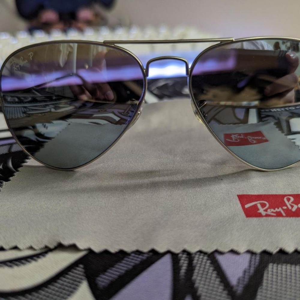 Aviator classic Grey silver glasses